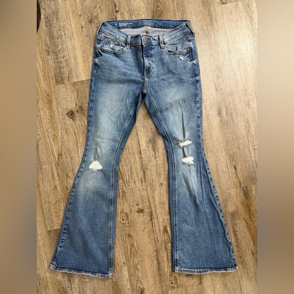 Arizona Jeans • Y2K Extreme Flare Low Rise Jeans - Picture 1 of 9